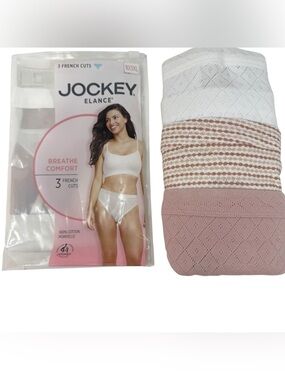 Jockey Elance Women’s size 3XL (10) French Cut Breathe Cotton Panties NWT